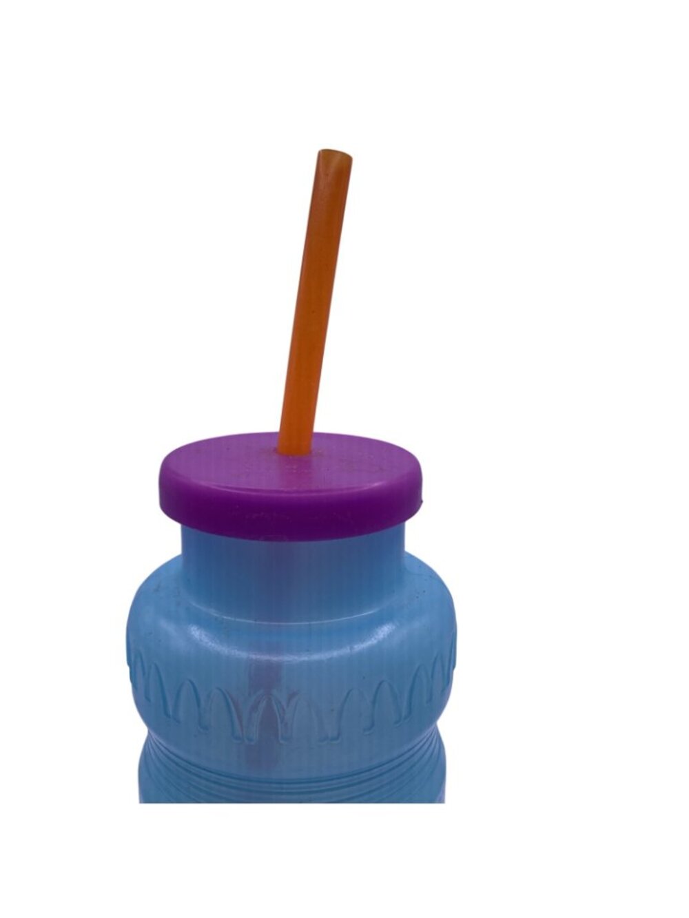 Michael Jordan Fitness Fun Challenge Water Bottle With Straw - Blue & Purple - C - Picture 2 of 9